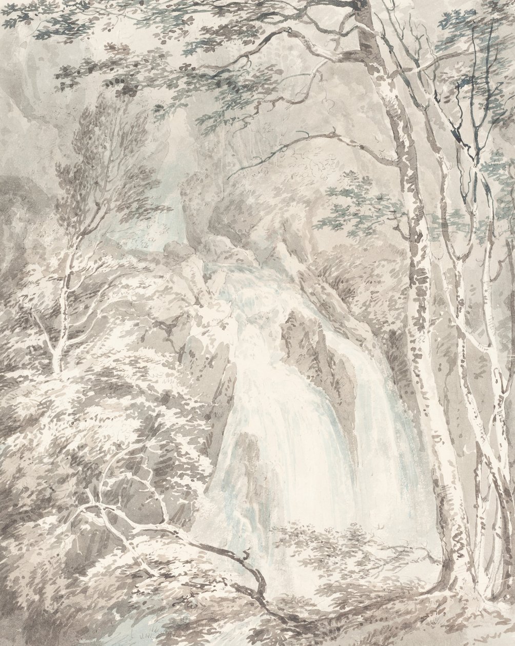 Vodopád od Joseph Mallord William Turner