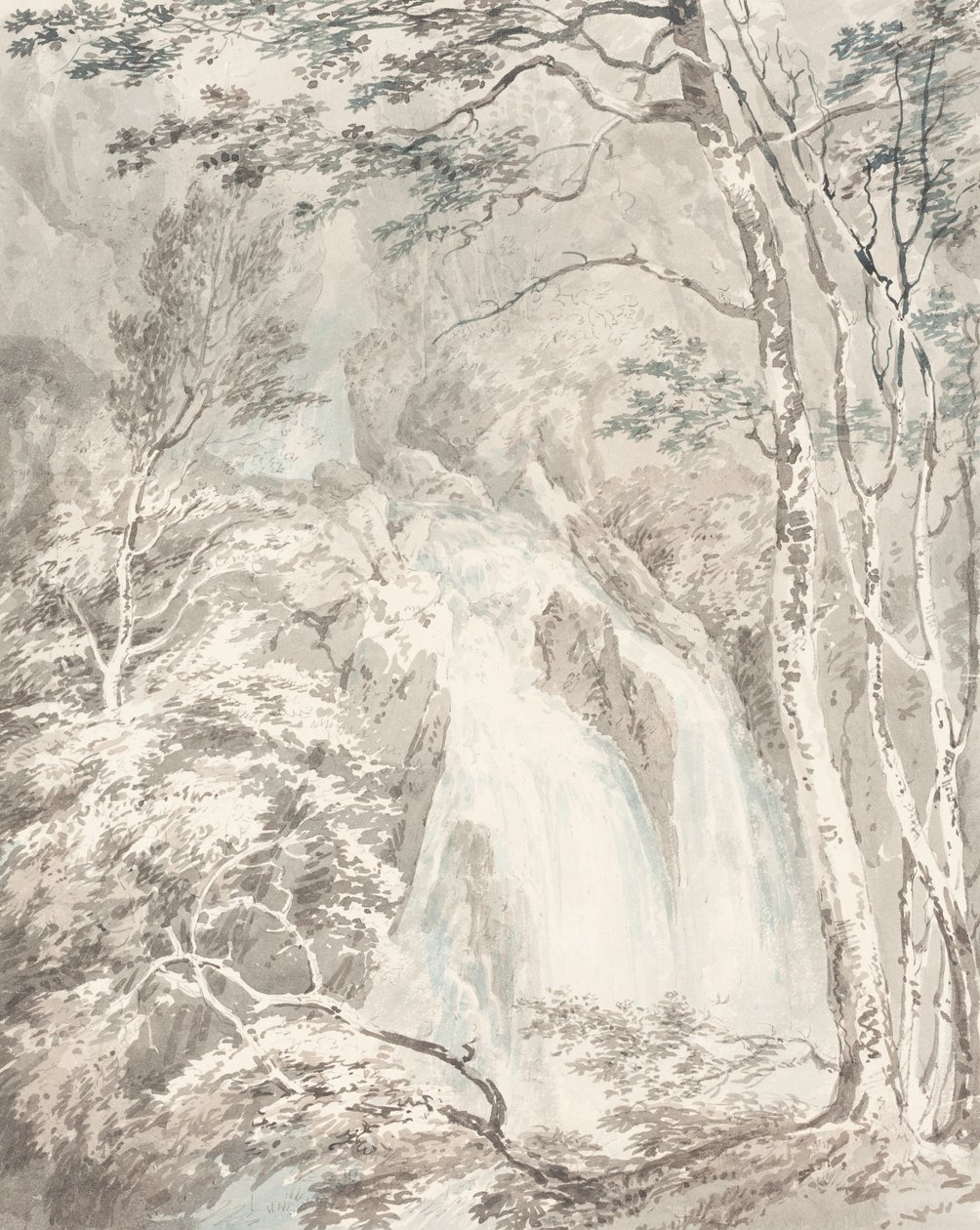 Vodopád od Joseph Mallord William Turner