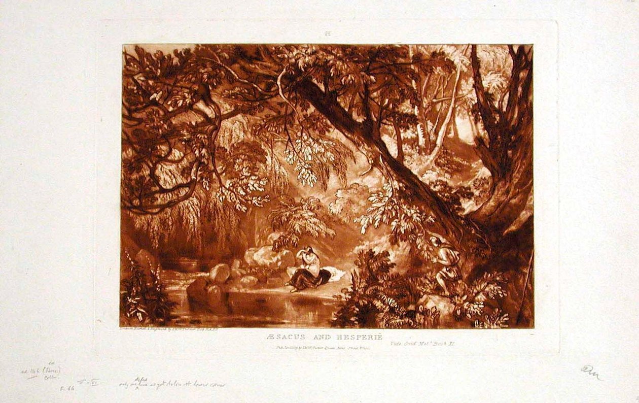 Aesacus und Hesperie od Joseph Mallord William Turner