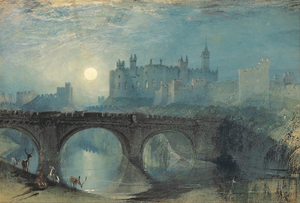 Hrad Alnwick, c. 1829 od Joseph Mallord William Turner