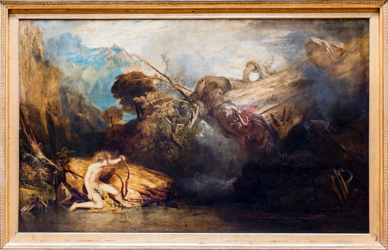 Apollón a krajta (olej na plátně) od Joseph Mallord William Turner