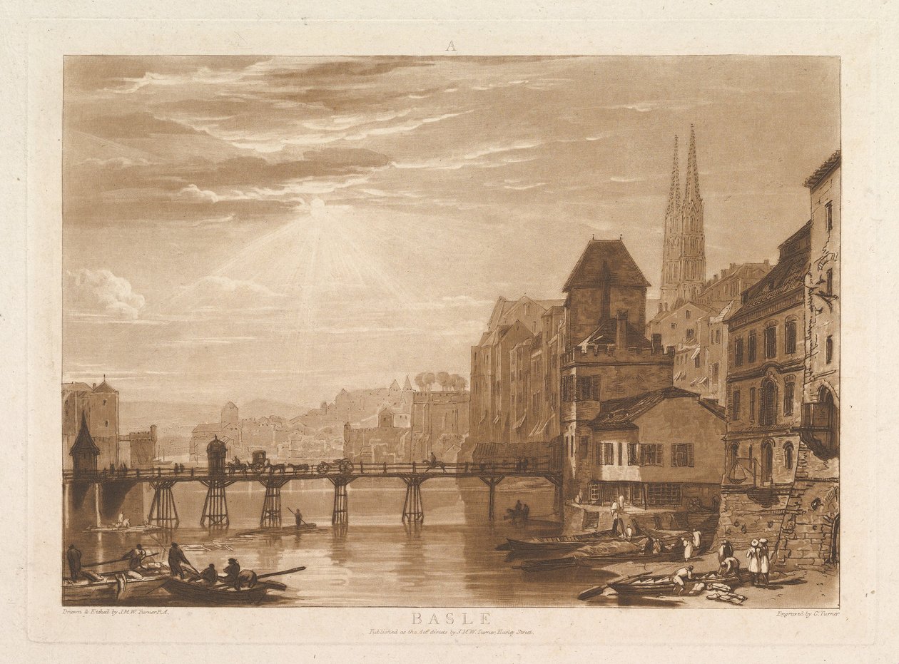 Basel Liber Studiorum, část I, deska 5, 11. června 1807 od Joseph Mallord William Turner