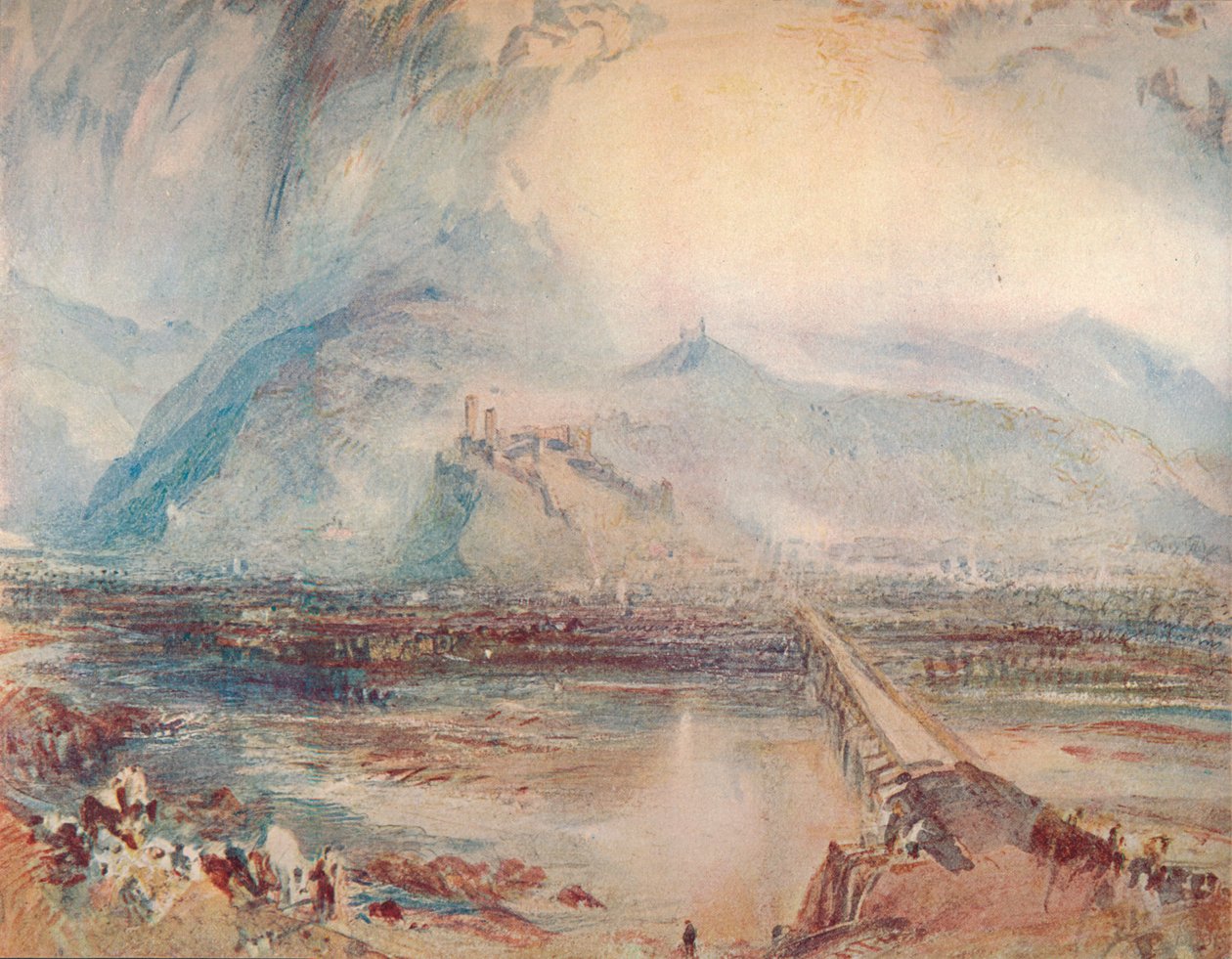 Bellinzona: Od cesty do Locarna, 1909 od Joseph Mallord William Turner