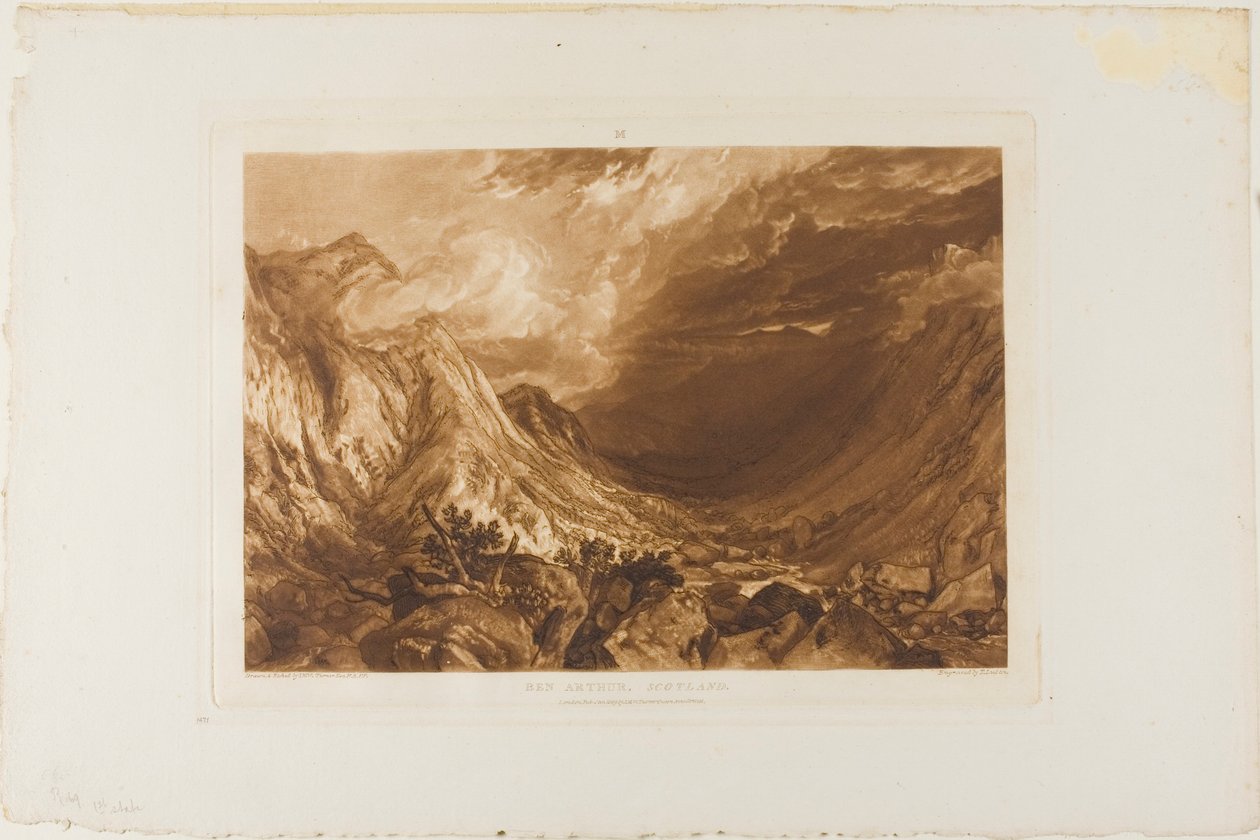 Ben Arthur, deska 69 z Knihy studií od Joseph Mallord William Turner