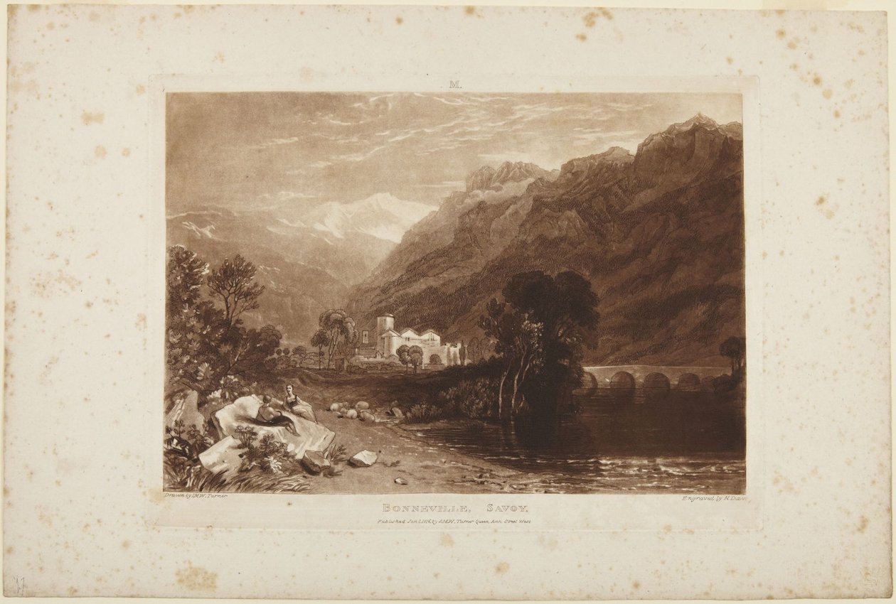 Bonneville, Savojsko od Joseph Mallord William Turner