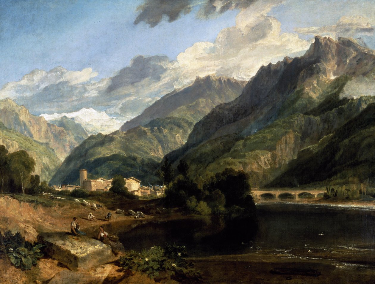 Bonneville, Savojsko od Joseph Mallord William Turner