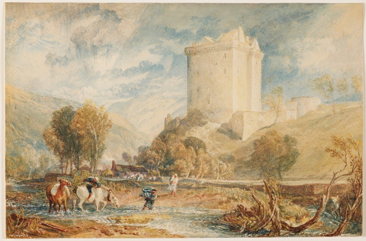 Hrad Borthwick od Joseph Mallord William Turner