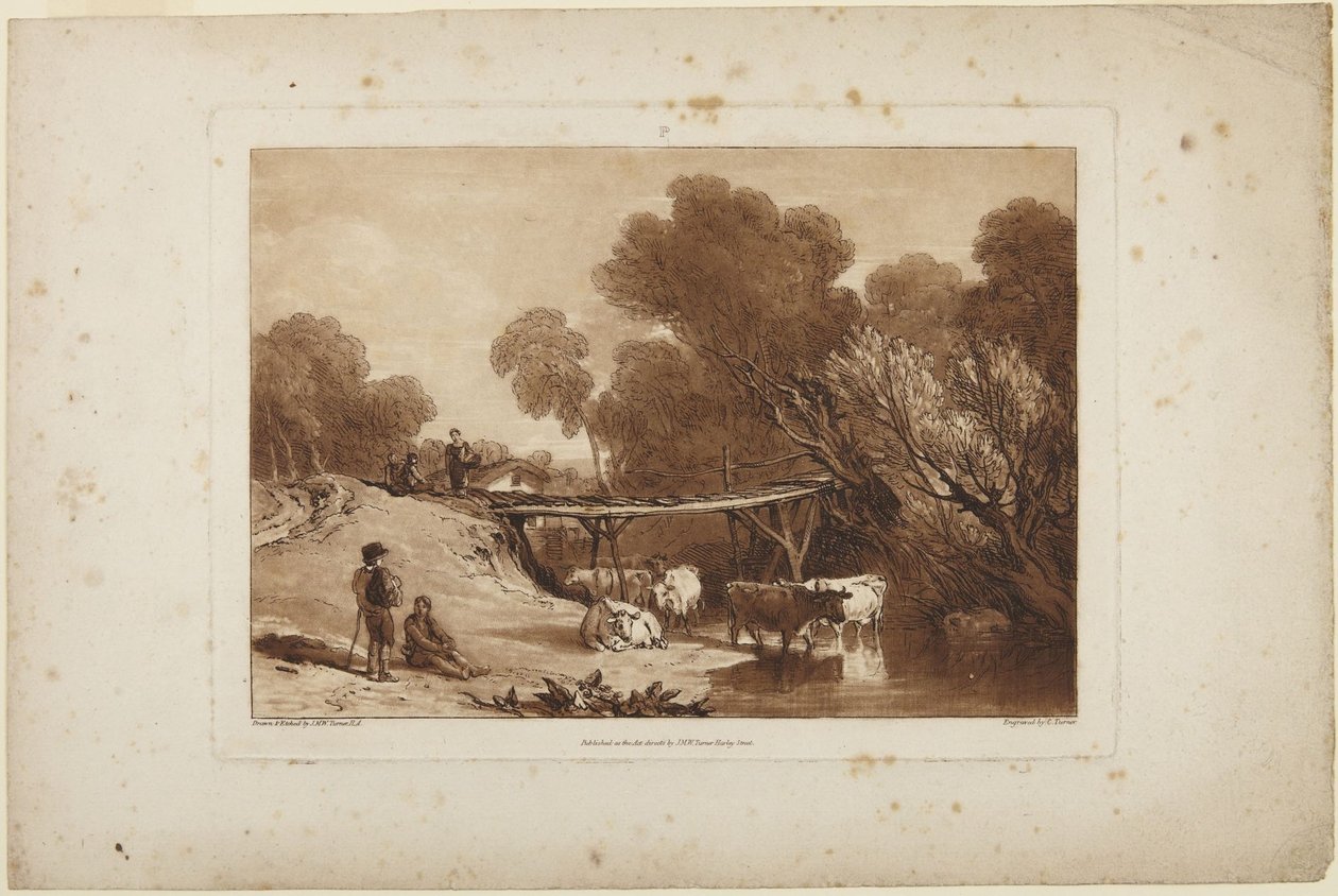 Most a krávy od Joseph Mallord William Turner