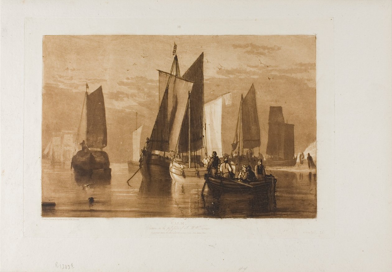 Klid, deska 44 z Knihy studií od Joseph Mallord William Turner