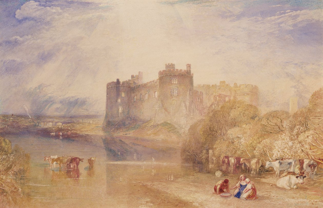 Carew Castle, Pembroke, cca 1832 (akvarel na papíře) od Joseph Mallord William Turner