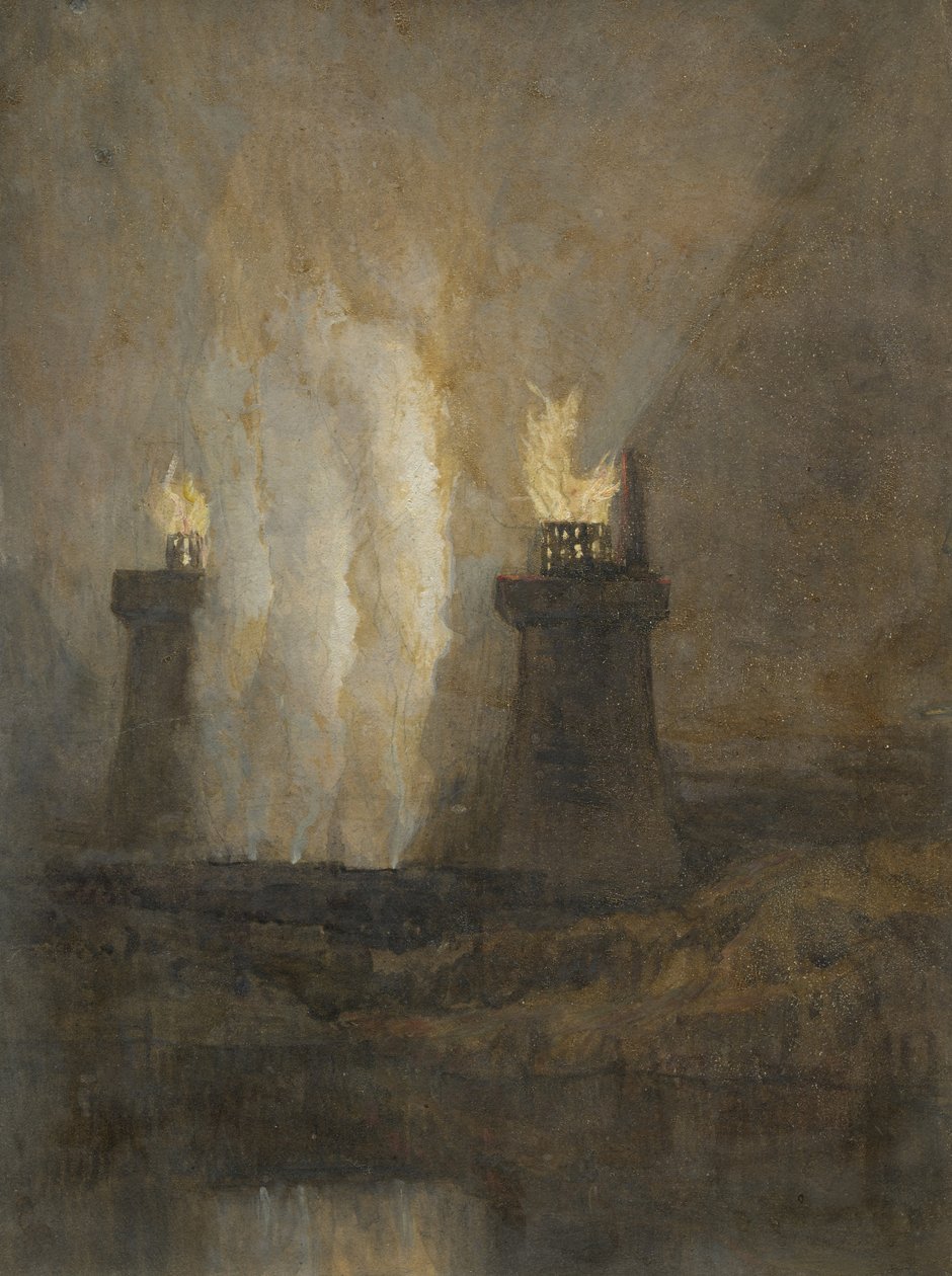 Carron Iron Works, kolem roku 1800 od Joseph Mallord William Turner