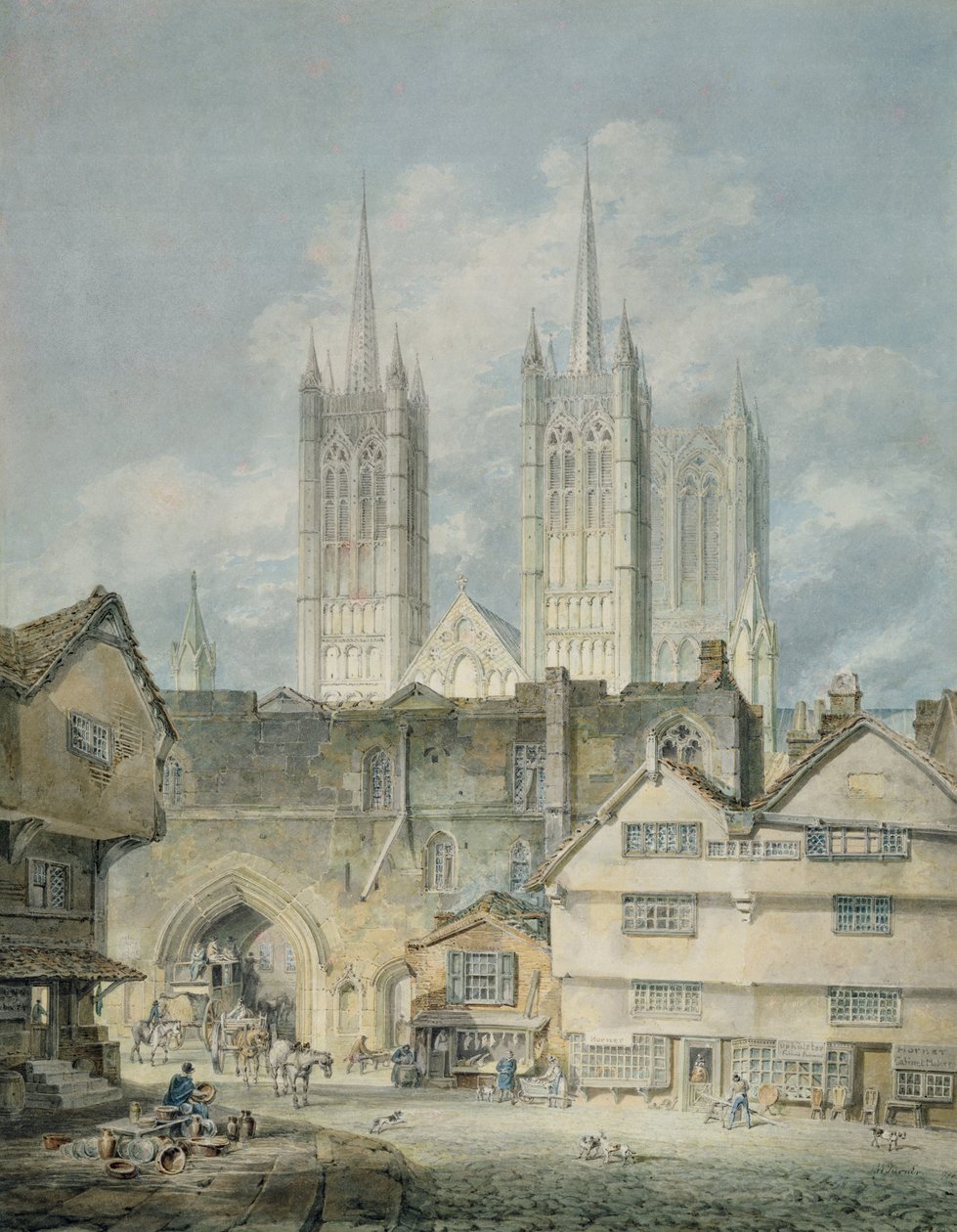 Katedrála v Lincolnu, 1795 od Joseph Mallord William Turner