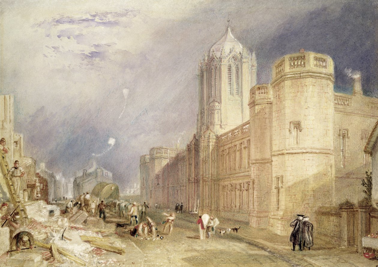 Christ Church, Oxford (wc na papíře) od Joseph Mallord William Turner