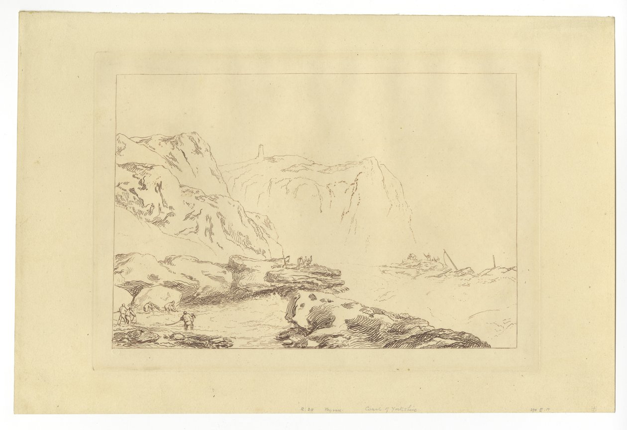 Pobřeží Yorkshire (lept) od Joseph Mallord William Turner
