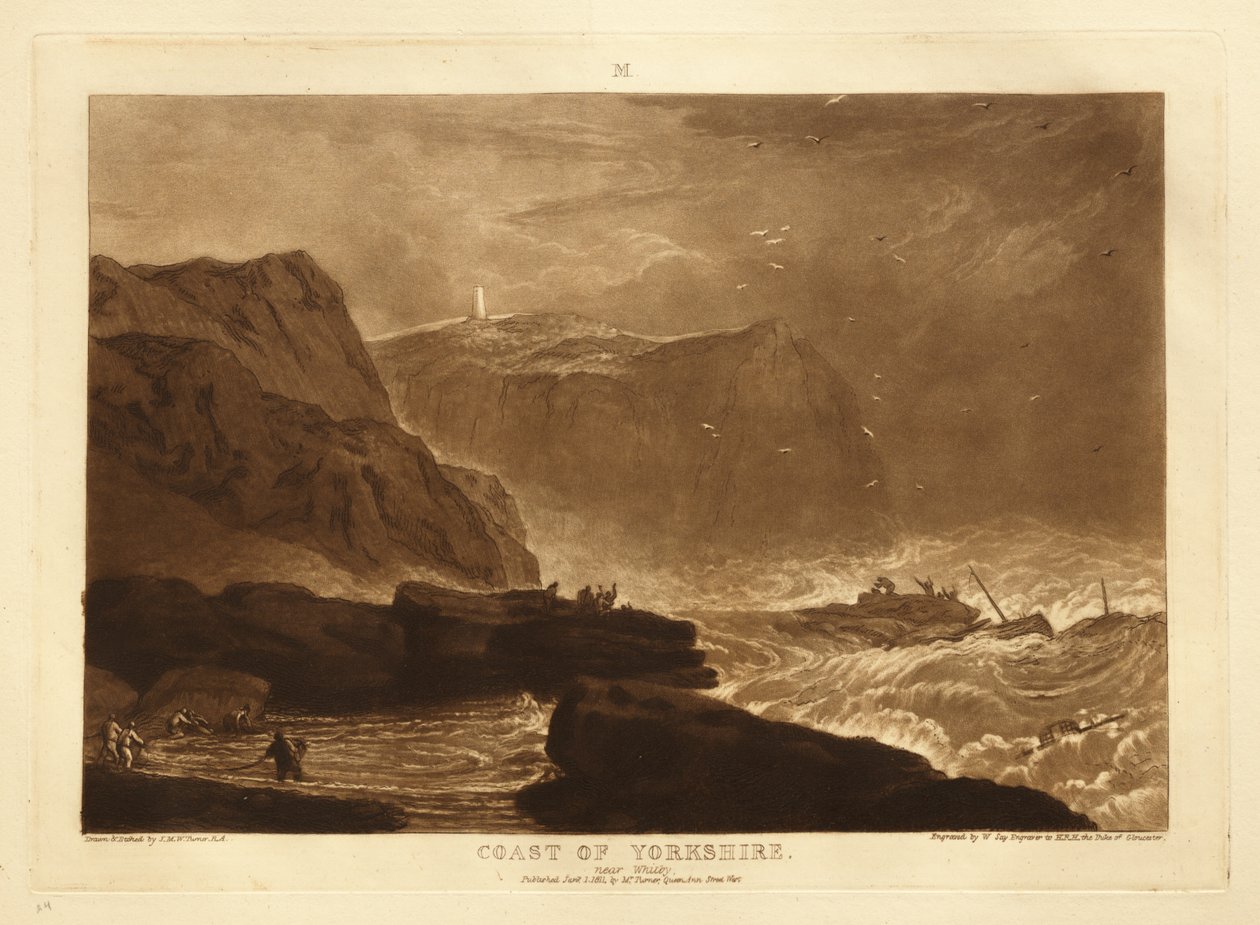 Pobřeží Yorkshiru od Joseph Mallord William Turner