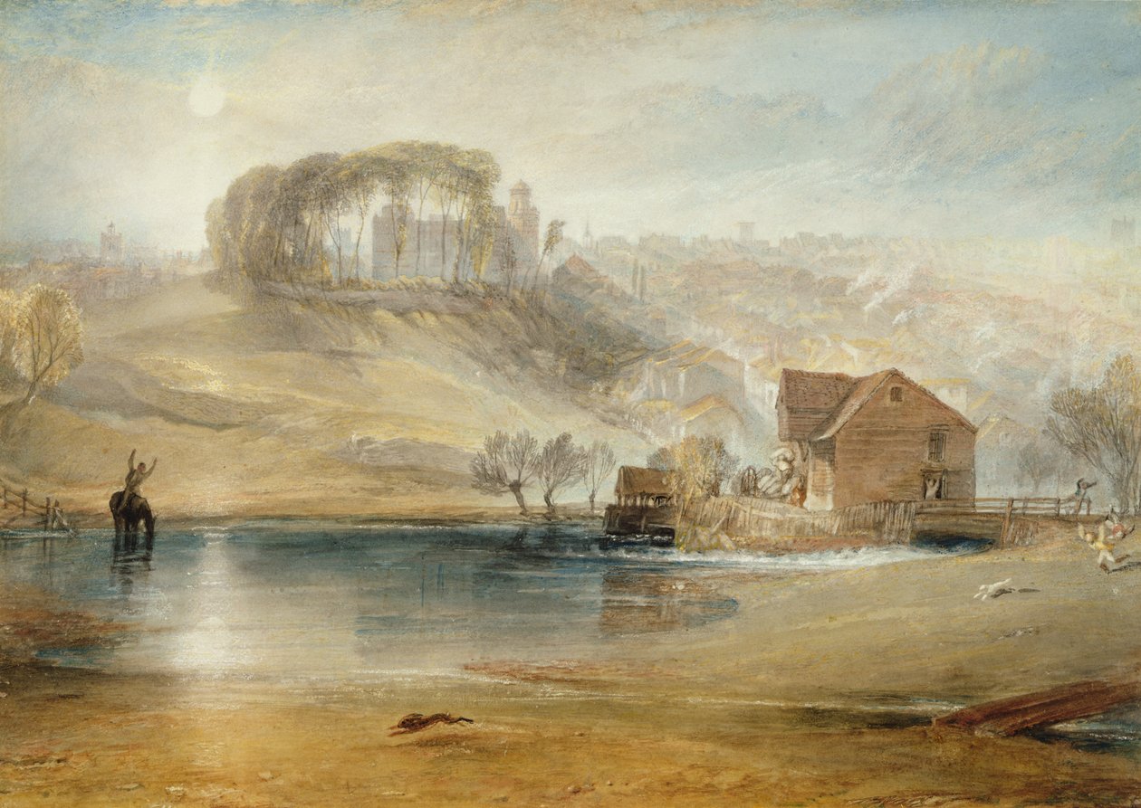 Colchester, cca 1826 (grafit, wc, tělová barva a křída na papíře) od Joseph Mallord William Turner