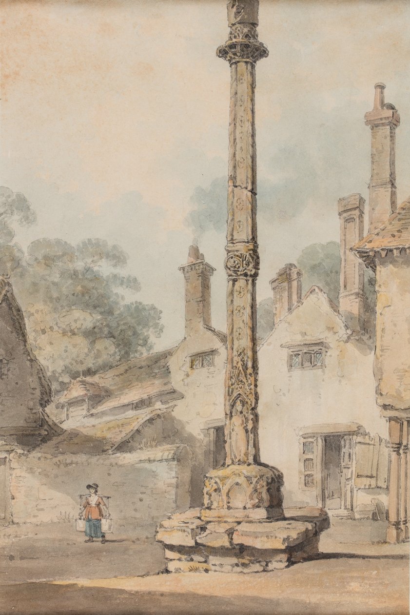 Venkovský kříž, asi 1850 (akvarel na papíře) od Joseph Mallord William Turner