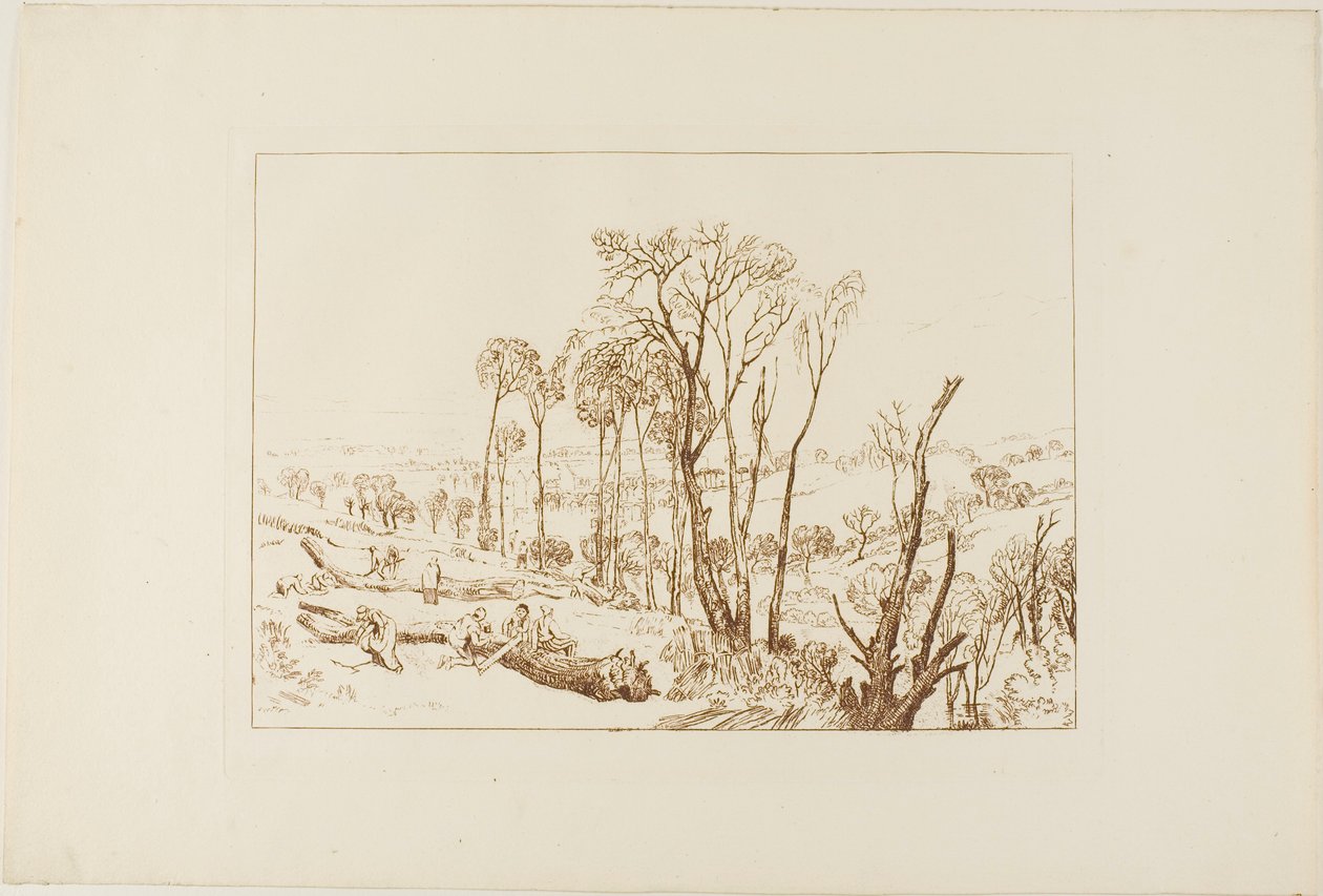 Crowhurst, deska 76 z Liber Studiorum od Joseph Mallord William Turner