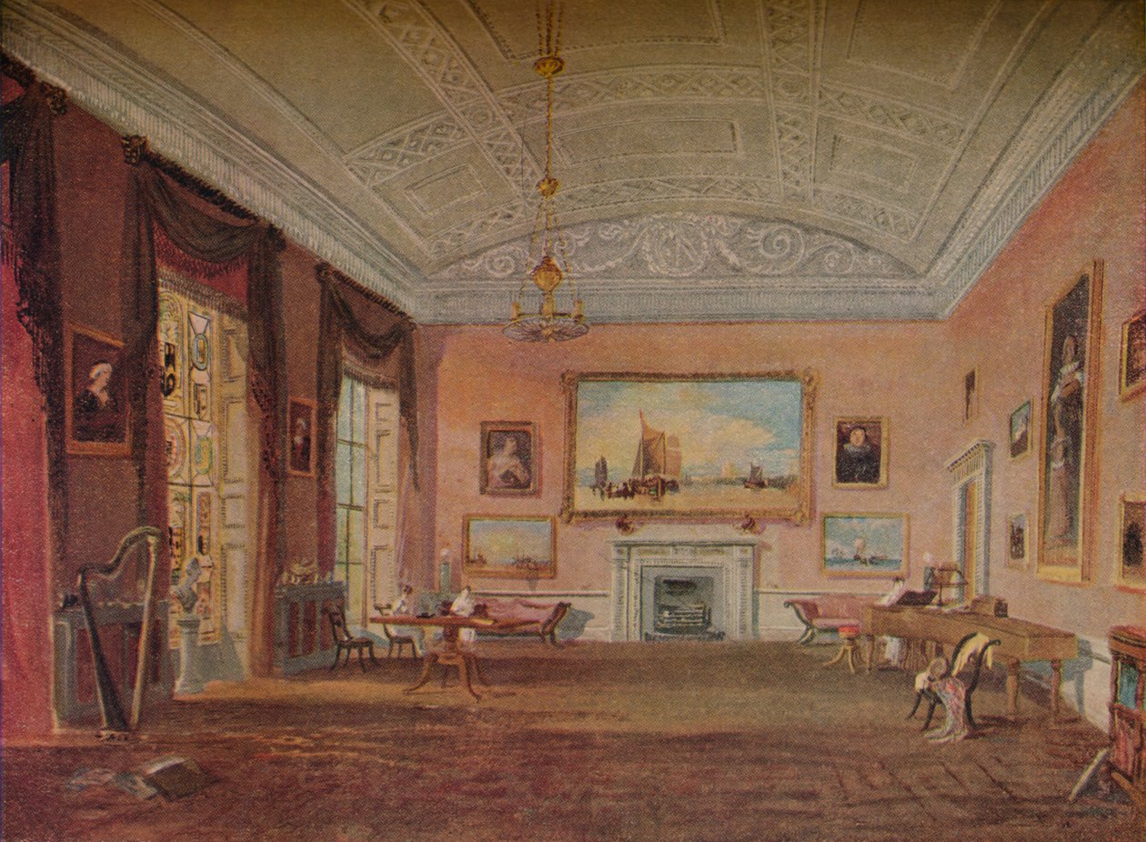Přijímací pokoj, Farnley, 1818 od Joseph Mallord William Turner