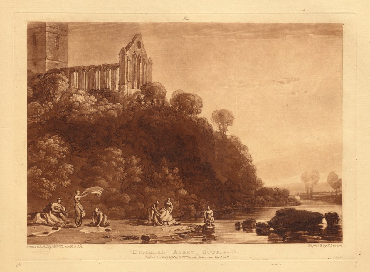 Opatství Dunblane od Joseph Mallord William Turner