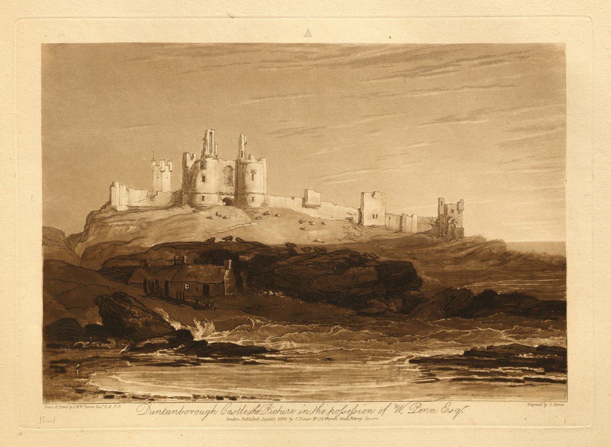 Hrad Dunstanborough od Joseph Mallord William Turner