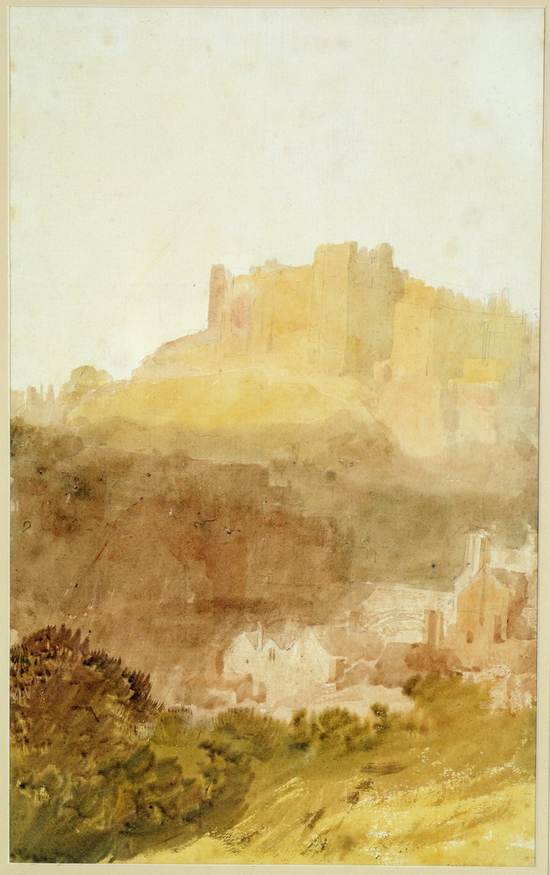 Durham Castle (akvarel na papíře) od Joseph Mallord William Turner