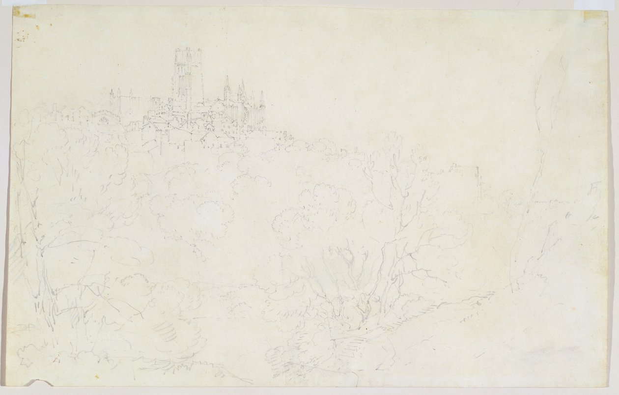 Durham, c.1801 (tužka na papíře) od Joseph Mallord William Turner