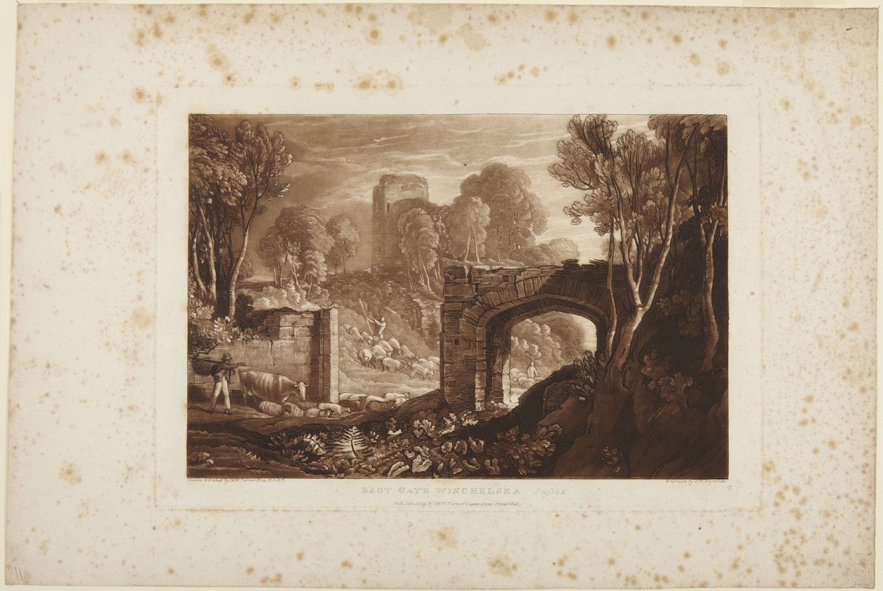 Východní brána, Winchelsea, Sussex od Joseph Mallord William Turner