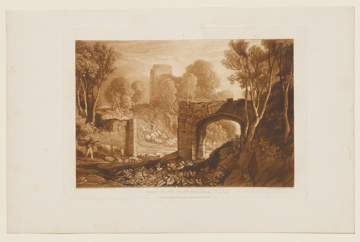 Východní brána, Winchelsea, Sussex od Joseph Mallord William Turner