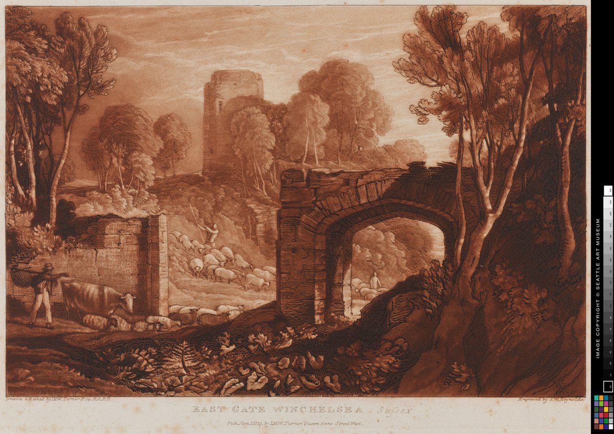 East Gate Winchelsea, Sussex od Joseph Mallord William Turner