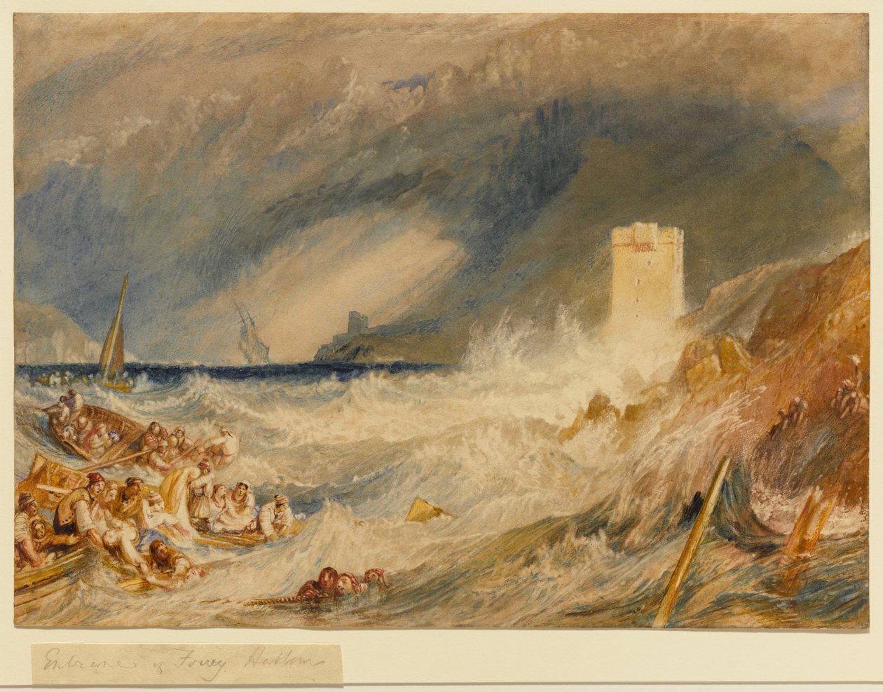Vjezd do přístavu Fowey v Cornwallu od Joseph Mallord William Turner