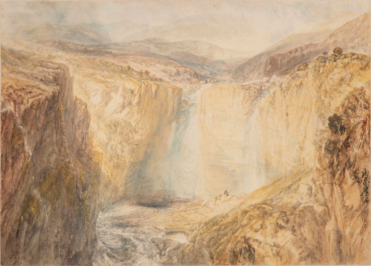 Vodopády na řece Tees, Yorkshire od Joseph Mallord William Turner