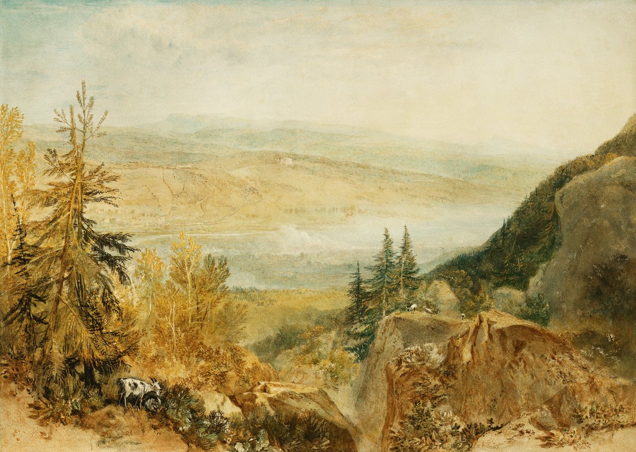 Farnley Hall shora Otley, od Joseph Mallord William Turner