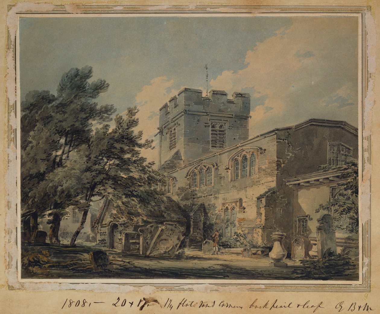 Finchley Church, 1801 od Joseph Mallord William Turner