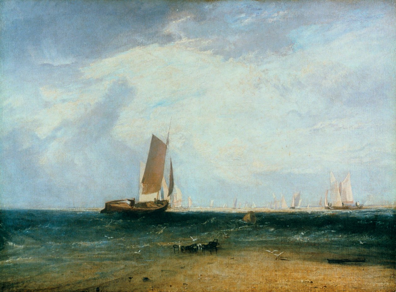 Fishing upon the Blythe Sand, Tide Setting in, 1809 od Joseph Mallord William Turner