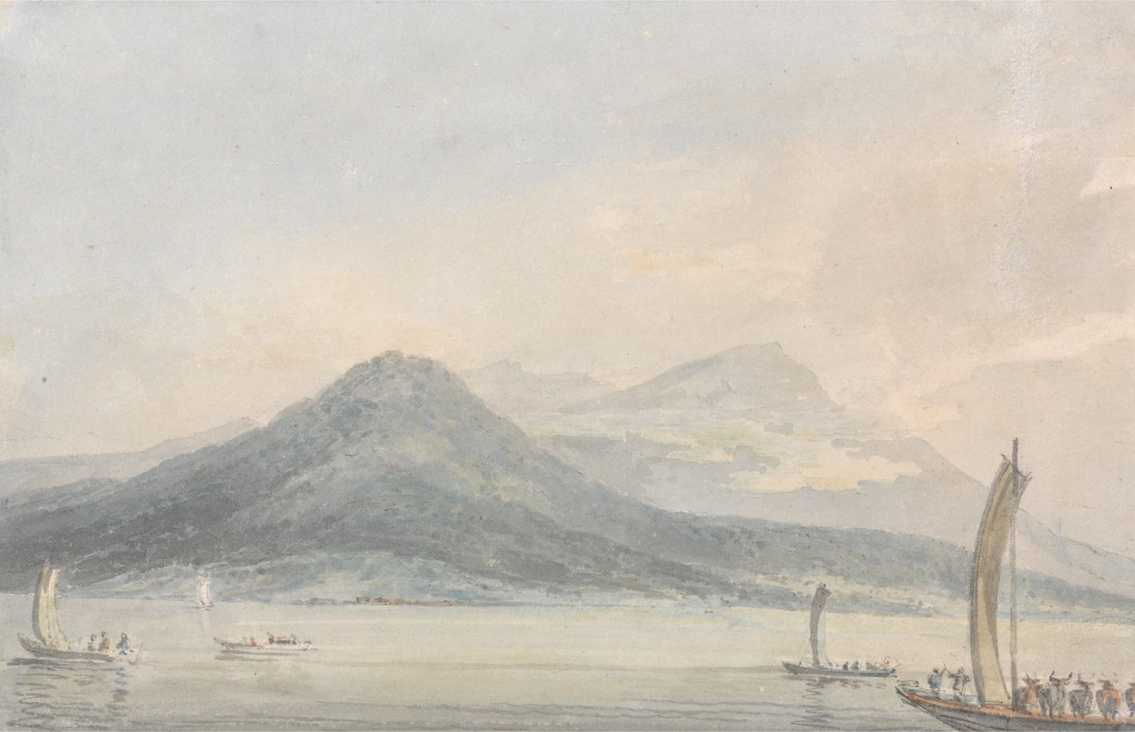 Z ostrova Isola Borromena, jezero Lago Maggiore od Joseph Mallord William Turner