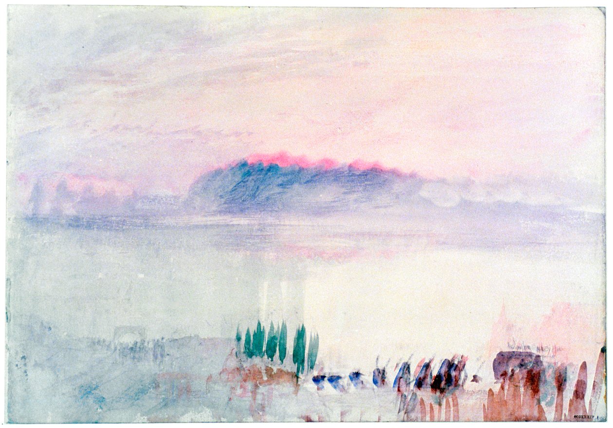 Pohřeb v Lausanne, 1841 od Joseph Mallord William Turner