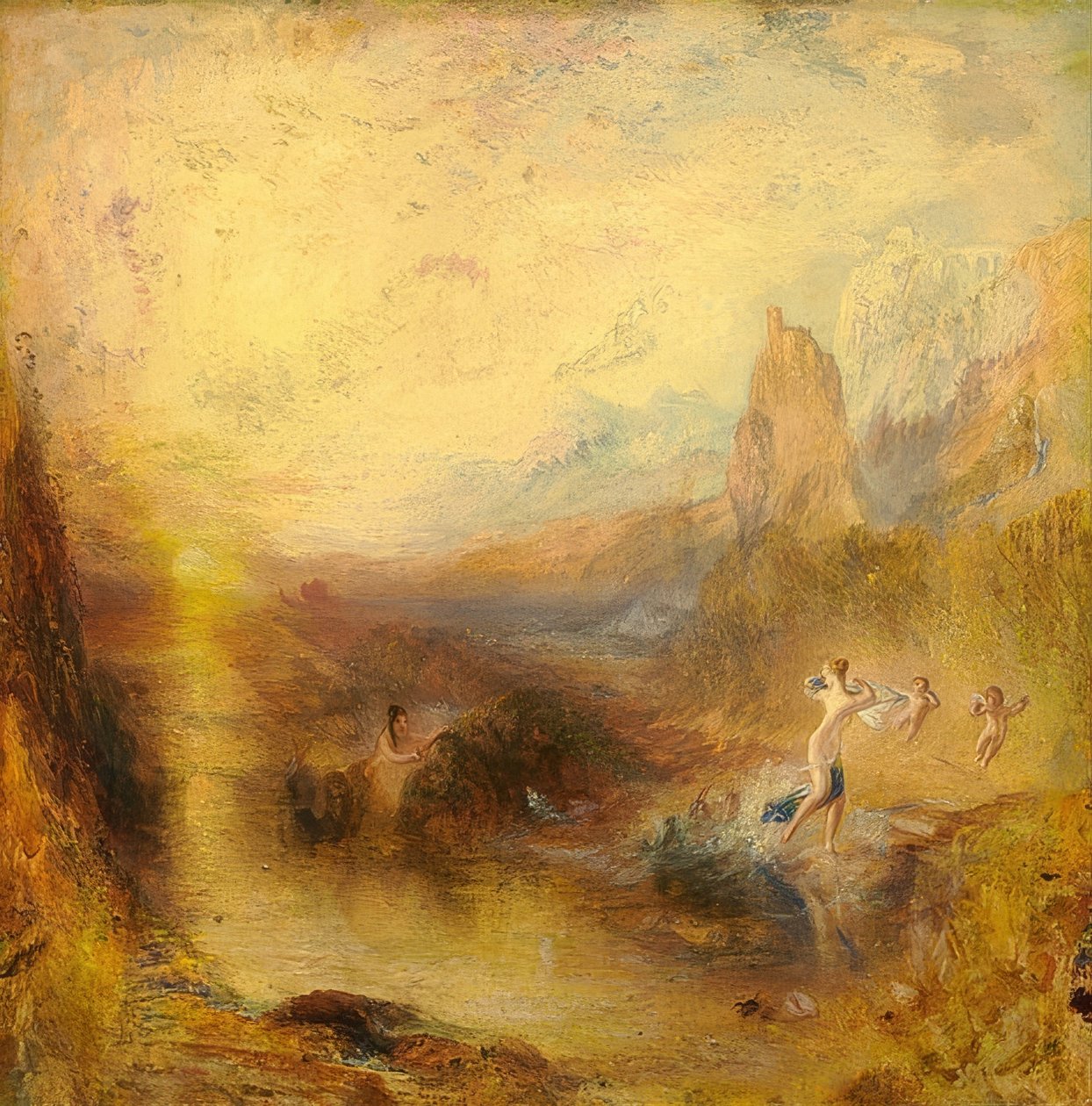 Glaukóza a vina. 1841 od Joseph Mallord William Turner