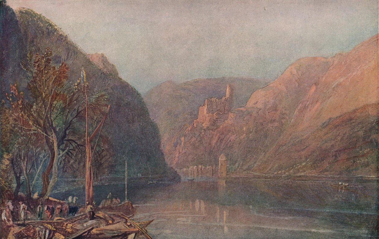 Goarhausen a zámek Katz, 1909 od Joseph Mallord William Turner