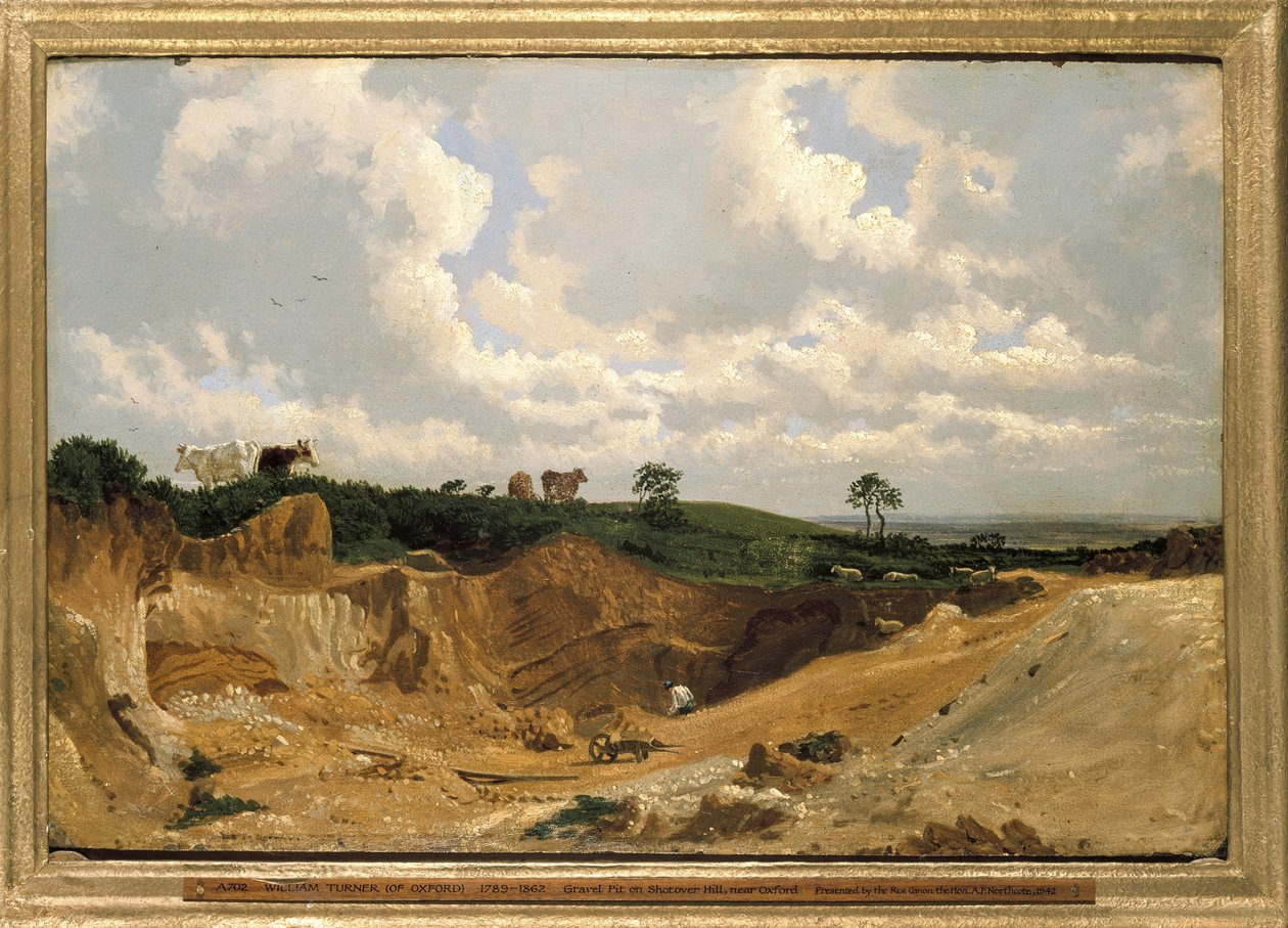 Gravel Pit on Shotover Hill, poblíž Oxfordu, c. 1818 (olej na papírové desce) od Joseph Mallord William Turner