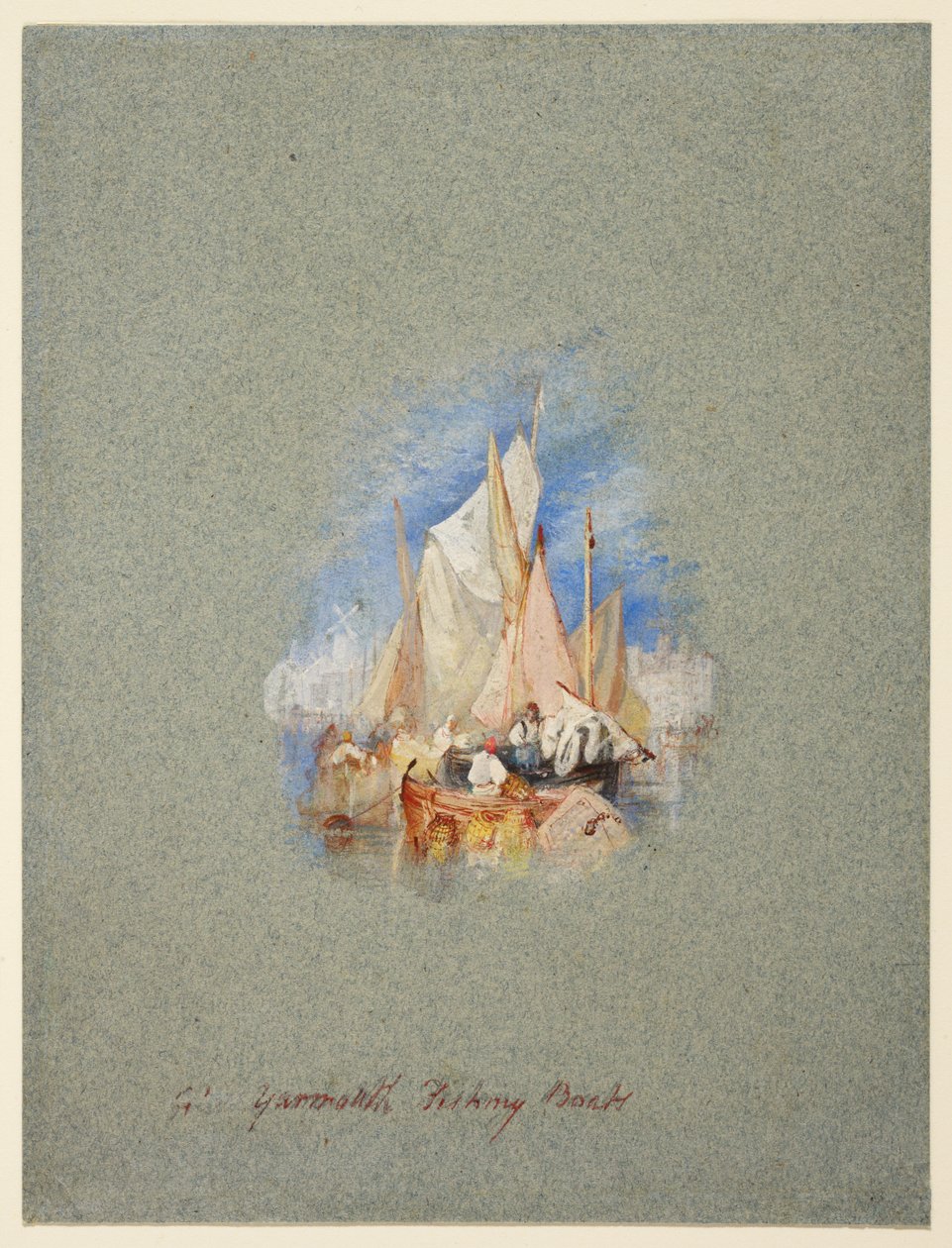 Rybářské lodě v Great Yarmouth od Joseph Mallord William Turner