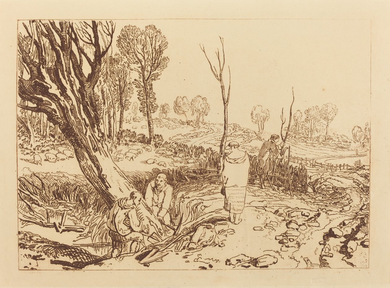 Zajištění a příkopy od Joseph Mallord William Turner
