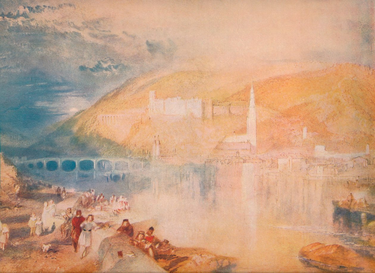 Heidelberg-Sunset, c1840, 1918 od Joseph Mallord William Turner