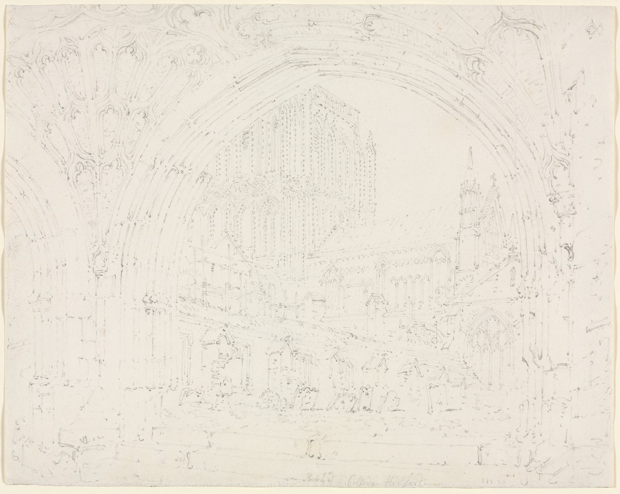 Herefordská katedrála, c. 1793. od Joseph Mallord William Turner