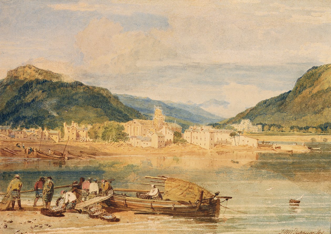 Inverary, Loch Fyne, Argyllshire, cca 1802 (akvarel na papíře) od Joseph Mallord William Turner