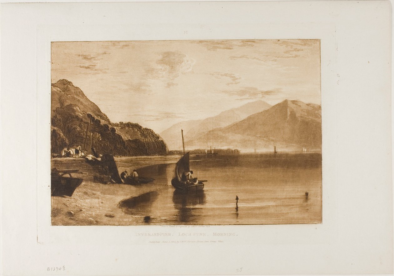 Inverary Pier Loch Fyne, ráno od Joseph Mallord William Turner