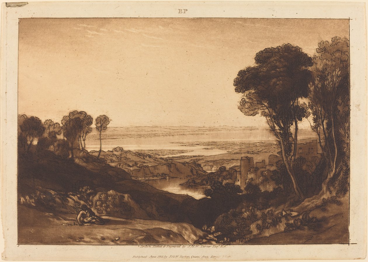 Spojení Severn a Wye od Joseph Mallord William Turner