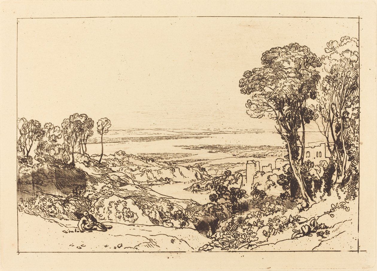 Spojení Severn a Wye od Joseph Mallord William Turner
