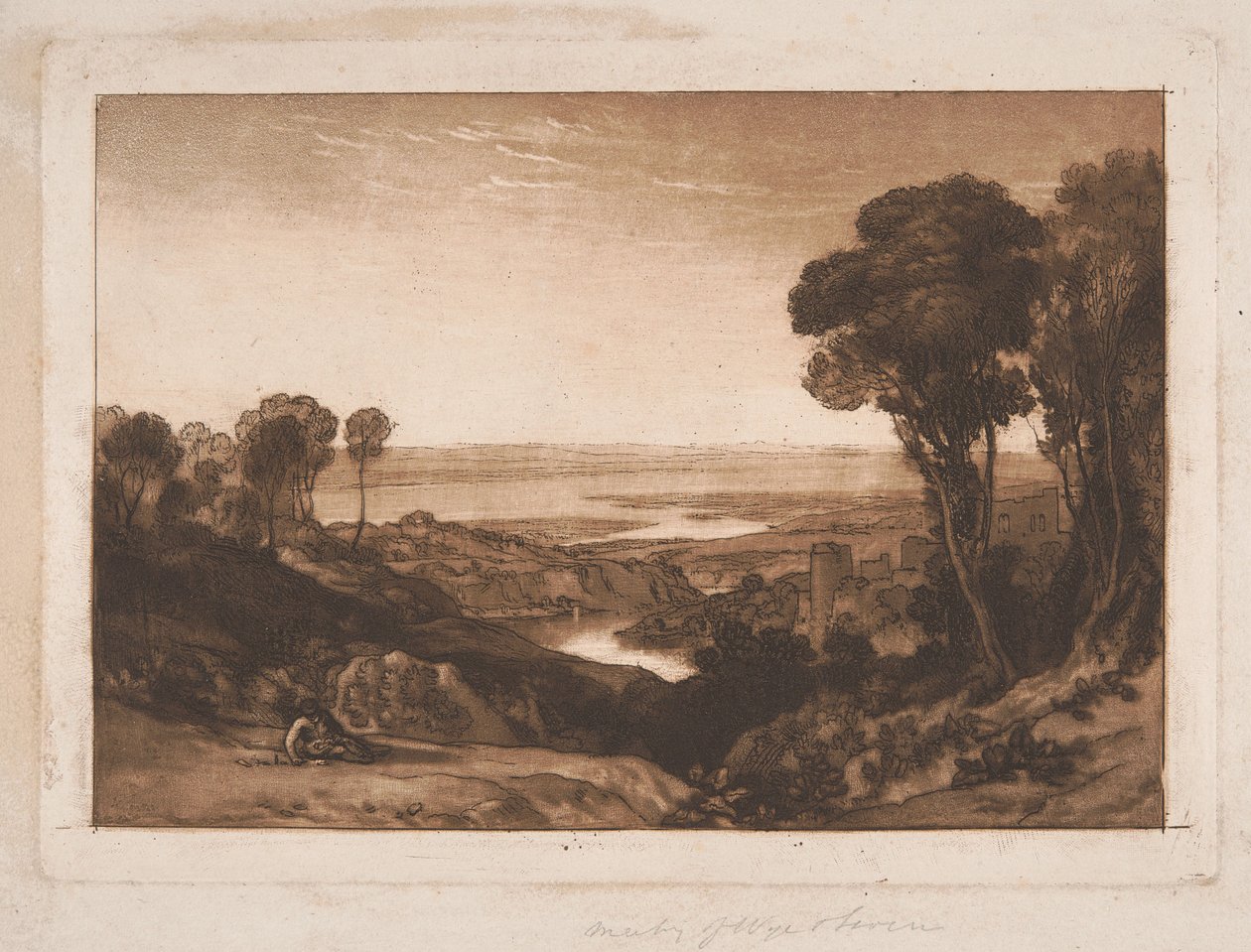 Soutok řek Severn a Wye od Joseph Mallord William Turner
