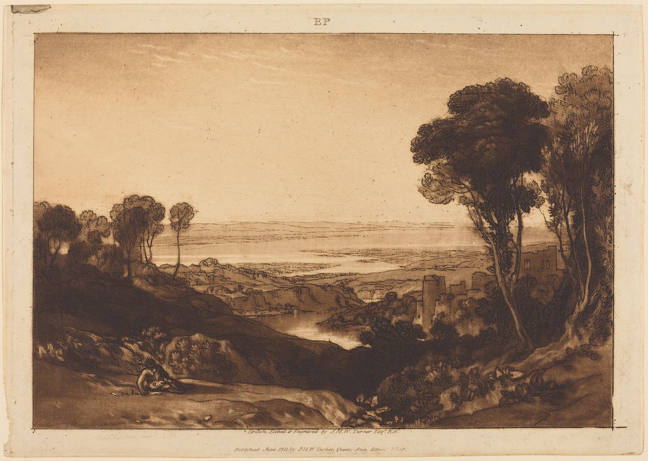 Soutok Severn a Wye od Joseph Mallord William Turner